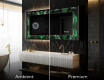 Podświetlane lustro dekoracyjne LED - Malachite Magic